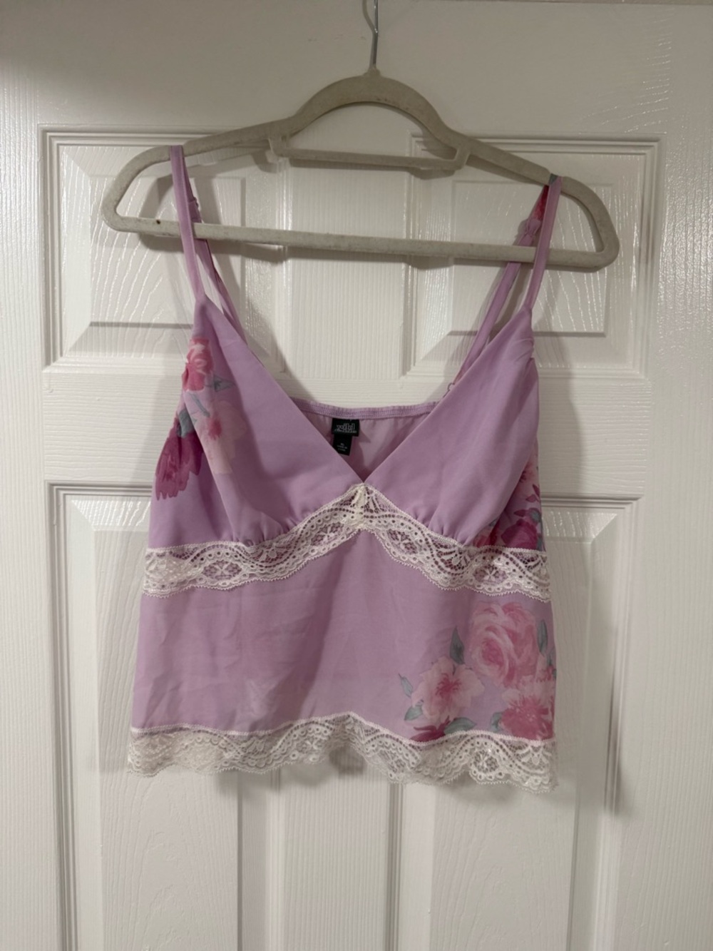 wild fable Lavender Lace-Trim Cami